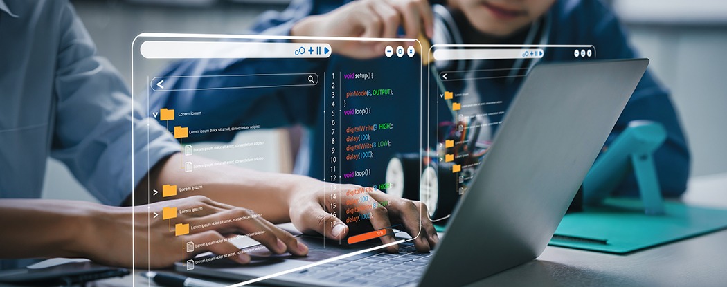 Hands-on website accessibility testing as a team reviews code and user experience to identify and fix accessibility barriers.