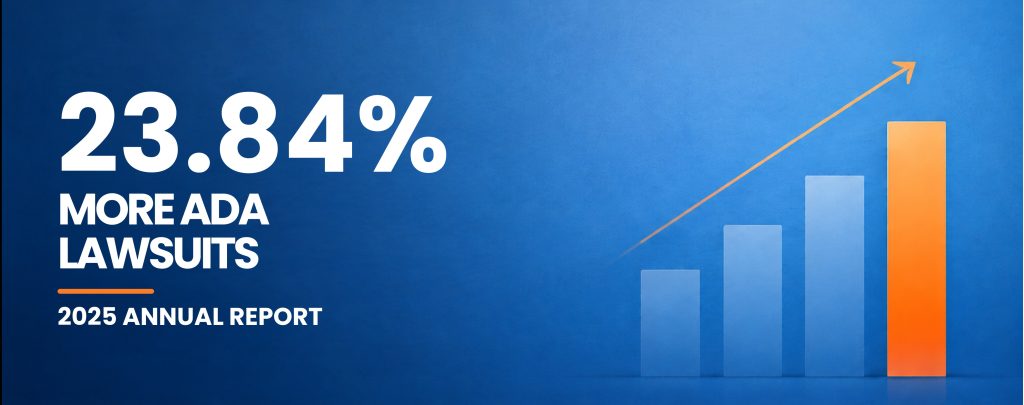 Chart showing increase in ADA lawsuits from 2025 annual report